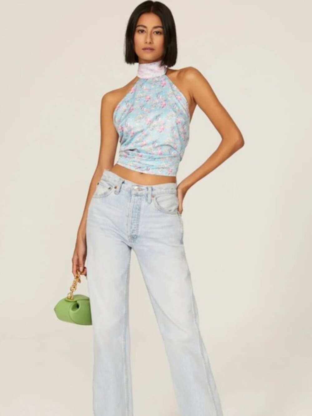 LOVESHACKFANCY Boca Handkerchief Top - Picture 4 of 15